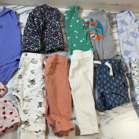 Baby Girl 3-6 Months Clothes Lot Outfits Bundle Of 13 Pieces Disney Carhartt - Picture 3 of 5